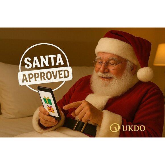 Set Of 2 Large Christmas Gift Boxes 17.5"x11.5" Assorted Holiday Designs With Sn - Picture 9 of 9